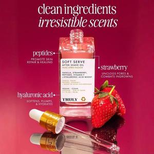 <span class=keywords><strong>Crème</strong></span> <span class=keywords><strong>après</strong></span>-<span class=keywords><strong>rasage</strong></span> Truly Glazed Mustache, parfum fraise, soin pour femmes, huile essentielle hydratante - Product Image 4