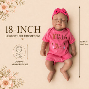 BAkwbwBY Poupée Reborn 18 Pouces Silicone Solide Intégral Bébé Réaliste Nouveau Né OEM ODM Usine Grossiste Fournisseur Cadeau - Product Image 3
