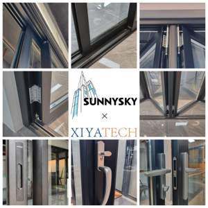 Sunnysky Haute qualité insonorisée économe en énergie américain extérieur cadre en aluminium double porte pliante en verre - Product Image 2