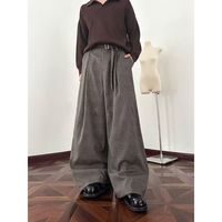 Pantalon décontracté en toile de coton pour homme, coupe droite, avec bande élastique, style Y2K Streetwear Hip Hop, fournisseur en gros de créateurs