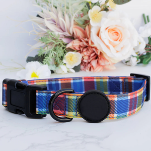 <span class=keywords><strong>Collar</strong></span> Clásico para Perro con Diseño a Cuadros Campestres, Lona Resistente con Forro de Neopreno Suave, <span class=keywords><strong>Collar</strong></span> Ajustable para Mascotas con Hebilla Resistente - Product Image 3
