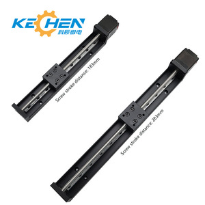 รางเลื่อนเชิงเส้น Kechen ขนาด 28 มม. แบบ T-Shaped พร้อมสกรูตะกั่ว ระยะชัก 183 มม. และ 283 มม. เพื่อการควบคุมการเคลื่อนที่ที่แม่นยำ - Product Image 1