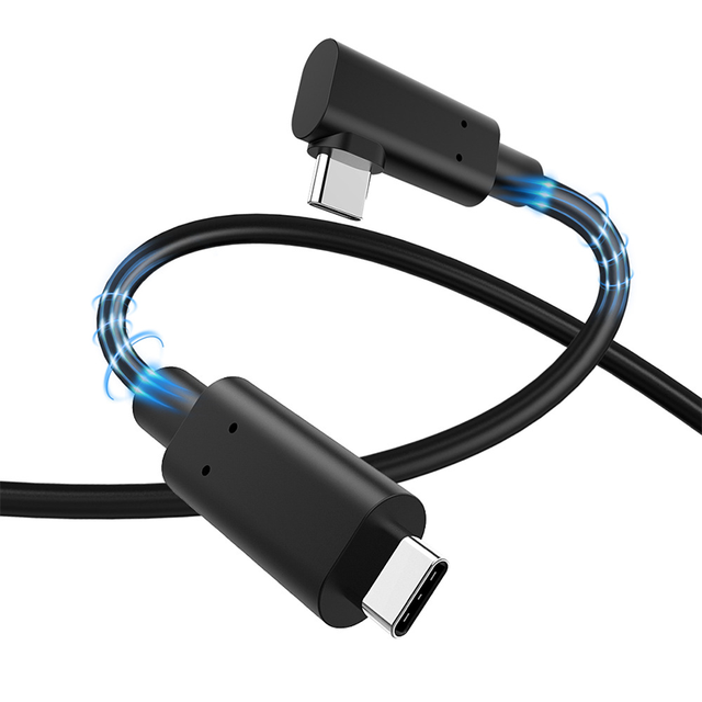 Active Optical Fiber Type C Cable USB 3.1 High-Speed 10 Gbps AOC Cable with Braid Shielding for VR Laptop Projector Monitor