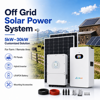 Système d'énergie solaire complet pour ferme et usine avec panneaux photovoltaïques, onduleur, batterie au lithium, accessoires de montage, projet OEM ODM