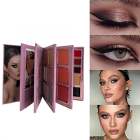Palette de fards à paupières multi-usages en forme de livre, imperméable, 78 couleurs, nacré, mat, pailleté, surligneur, contour, pour peaux foncées/claires