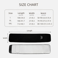 VBOSi 0638 Ceinture de soutien lombaire élastique en néoprène, contrôle du ventre, brûleur de graisse, perte de poids, ceinture amincissante réglable, effet thermique