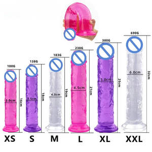 TTFOREST Kristal Berraklığında Yumurta İçermeyen Su Geçirmez Yapay Penis Yetişkin Kadın Seks Oyuncağı - Product Image 5