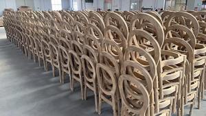 Chaise <span class=keywords><strong>de</strong></span> <span class=keywords><strong>salle</strong></span> à manger classique en rotin français avec dossier rembourré, style château - Product Image 4