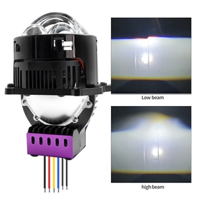 สินค้ามาใหม่สว่างจ้า160W 3นิ้วลำแสงต่ำสูง RHD LHD ตัดแบนพร้อมเลเซอร์เรโทรไฟ LED 3ชิ้นไฟหน้าเลนส์โปรเจคเตอร์ - Product Image 4