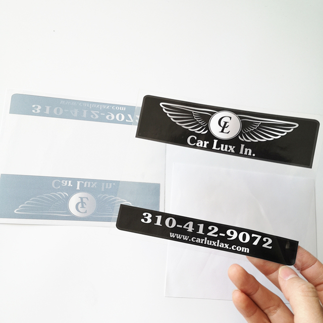 High Quality Printing Die Cut Customized Glass Window Cling Front Adhesive Window Stickers