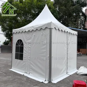 中国天篷3x3m批发宝塔教堂帐篷，带防紫外线PVC帆布和出厂价格