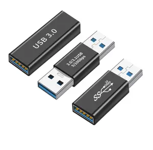 USB3.0 Adaptor USB Perempuan Ke USB Perempuan, Ekstensi Konverter Adaptor Data Usb Laki-laki Ke Laki-laki