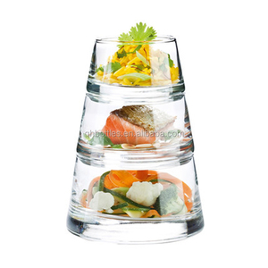 <span class=keywords><strong>Set</strong></span> di Barattoli in Vetro Impilabili a 3 Strati, 120ml 220ml 350ml, Contenitori Rotondi per Alimenti con Coperchio - Product Image 6