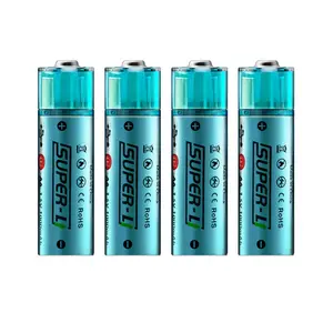 1.2 v 1300mah rechargeable batterie Suppliers-Lot de piles lithium-ion rechargeables USB, AA, 1.5V, 1000mah
