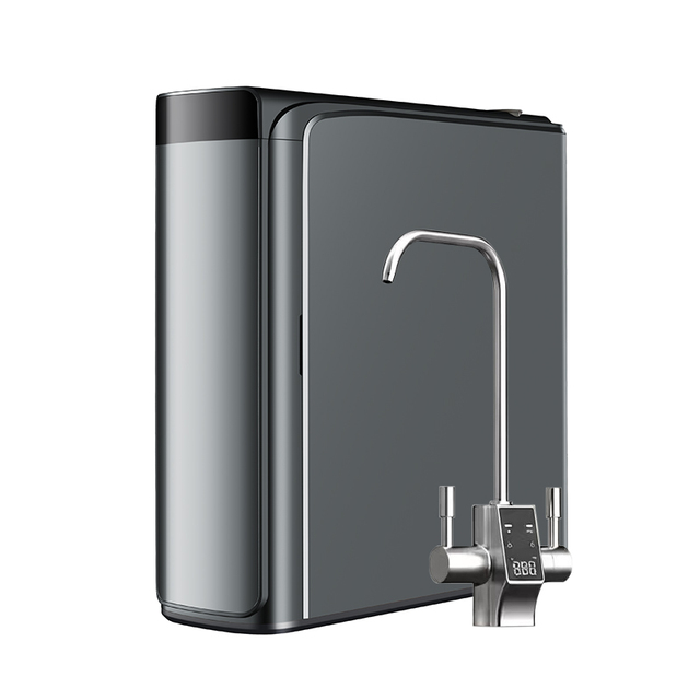 Purey Direct Flow Home Use 600gpd Tankless Ro Water Purifier Reverse Osmosis Purifier Water System With Smart LED Faucet