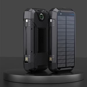 Banco de Energía Solar Portátil de 30000mAh al por Mayor, Cargador de Batería de Alta Capacidad para Teléfonos, Resistente al Agua, para Uso en Exteriores, Salida de 15W - Product Image 4