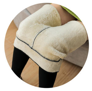 Warm Women Pants <strong>Winter</strong> Skinny Thick Velvet Wool Fleece <strong>Leggings</strong> Trousers <strong>Lambskin</strong> Cashmere Pants Female <strong>Leggings</strong> - Product Image 1
