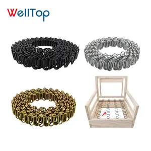 sf-001 Furniture Accessories Auto Upholstery Steel Wire Roll Sofa Zig Zag Spring Coil Nosag Springs Black Zig Zag Springs