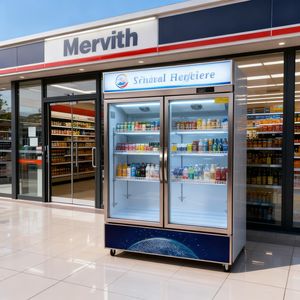 Drankjesvitrine met glazen deur koelkast commerciële koelkast met glazen deur verticale vriezer - Product Image 5