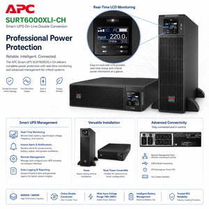 Schneider 6KVA SURT6000XLI-CH/6KW ออนไลน์เครื่องสำรองไฟชั้นวางห้องอัพ <span class=keywords><strong>APC</strong></span> สมาร์ท RT UPS <span class=keywords><strong>แบ</strong></span><span class=keywords><strong>ต</strong></span>เตอรี่ภายนอก - Product Image 3
