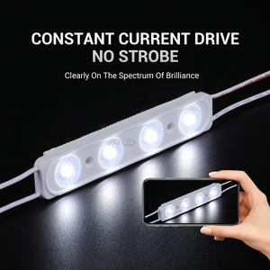 Módulo LED de 3 LED SMD2835 12V/24V DC Blanco Frío, Corriente Constante, IP67, 6500K, 3W, 130lm/W, Módulo LED Retroiluminado - Product Image 1