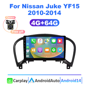 Système multimédia portable pour voiture avec commande centrale pour <span class=keywords><strong>Juke</strong></span> YF15 2010-2014, Android 14, GPS, Navi, amplificateur stéréo, TPMS - Product Image 1