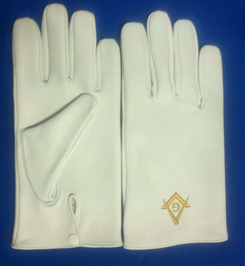Погребальные белые перчатки Masonic Regalia