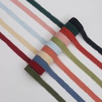 Ruban à franges en cuir de haute qualité, couleur unie, durable, avec bords déchirés à la main, idéal pour l'emballage de sacs à dos
