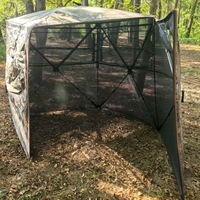 Nouvelle Tente de Chasse Camouflage 360° Transparente, Abri Quatre Saisons à Ouverture Rapide pour Observation des Oiseaux