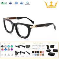 Monture de lunettes classique en écaille de tortue, carrée audacieuse, avec branches en bois, confortable, durable, au design moderne, tendance et élégant, unisexe