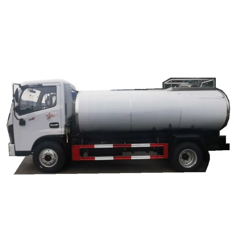 Su tankeri kamyonu satılık 5 Cbm karbon sıradan dizel pazarlama Bowser çelik Motor geliştirme tankı Motor gıda pompası göbeği