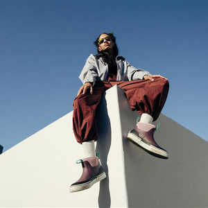 Botas de Tobillo Impermeables Color Morado para Pesca y Navegación, Botas de Lluvia de Goma con Forro de Neopreno, Zapatos Marinos Unisex - Product Image 6