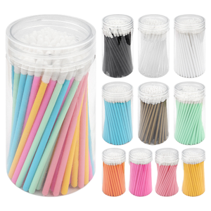 100 Unidades de Aplicadores Desechables para Brillo Labial, Varitas Huecas con Flocado para Lápiz Labial, Herramientas de Maquillaje Cosmético - Product Image 6
