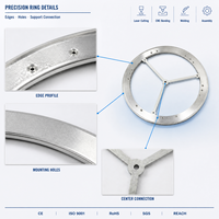 Anneau de montage en tôle sur mesure OEM avec support à trois branches, trous de boulons de précision, fabrication par soudage
