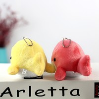 Mignon Baleine En Peluche Porte-clés En Peluche Dauphin Pendentif Porte-clés Enfants Sac À Dos Suspendu En Peluche Animal Marin Jouets De Noël Cadeau D'anniversaire