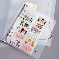 Livre de rangement pour ongles et accessoires, bricolage, Album de manucure, couleurs givrées, outils de présentation des ongles, 24 unités