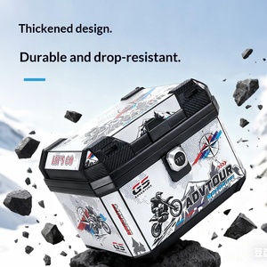 กล่องท้ายรถมอเตอร์ไซค์กันน้ำ วั<span class=keywords><strong>ส</strong></span>ดุ PP เก็บความร้อน กล่องเก็บของ<span class=keywords><strong>ส</strong></span>ำหรับสกู๊ตเตอร์ไฟฟ้า ช่องเก็บของด้านหลัง - Product Image 2