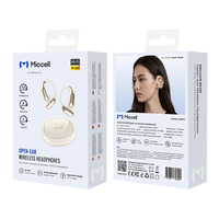 Écouteurs sans fil TWS Miccell nouvelle tendance, design ouvert, avec crochet d'oreille, Bluetooth 6.0 Bluetrum 5656C, étanchéité IPX4, contrôle tactile, 400 mAh