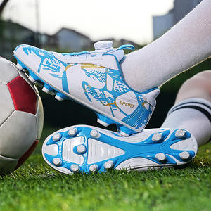 Chaussures <span class=keywords><strong>de</strong></span> football pour enfants à tige synthétique, pour élèves du primaire, avec boucle rotative, crampons TF, faciles à enfiler pour l'entraînement - Product Image 1