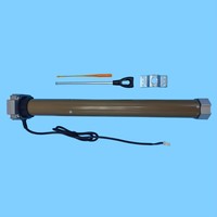 Kit complet 59mm 100Nm Monophasé 50Hz AC Moteur tubulaire étanche avec récepteur de commande pour volet roulant et store, efficacité IE4