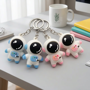 <b>Customized</b> three-dimensional soft rubber cartoon animal-shaped <b>keychain</b> - Product Image 1