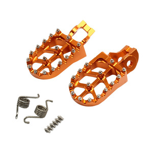 Pédales avant en alliage d'aluminium CNC Zuqing pour motocross SX125 250 SXF XCF 250 350 450 – Orange, Bleu, Noir - Product Image 2