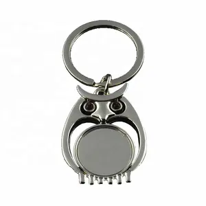 Zoo Night Owl Bird Shape Metal Alloy Carabiner Keychain UV/Offset Printed LOGO Perfect Giveaway Gift For Car Key Bag Accessory