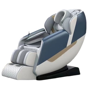 Luxus Home 4D <span class=keywords><strong>Massage</strong></span> stuhl Schwerelosigkeit Shiatsu SL Track Ganzkörper Elektro Smart Heat Recliner Günstige Thai Robot PU Leder - Product Image 4