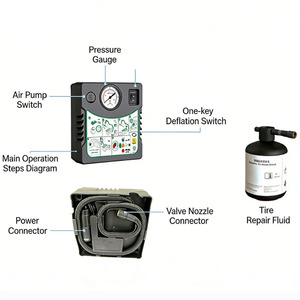 Kit de réparation de pneus portable, léger et peu encombrant, devenant votre compagnon essentiel pour la conduite quotidienne - Product Image 2