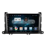 Lecteur DVD de voiture Android Auto 9 pouces Navigation GPS pour Toyota Sienna 2011-2014 avec Carpaly HD Multimédia Carplay