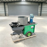Machine à projeter du ciment et du plâtre portable 220V avec pulvérisation lisse pour les travaux de rénovation résidentielle