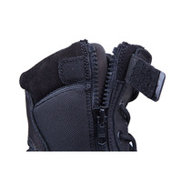 Bottes de combat tactique noires en nylon 1200D en cuir pleine fleur personnalisé OEM ODM d'usine vente en gros