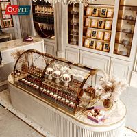 Vitrine de magasin de bonbons et de chocolats Ouyee en bois et verre sur mesure avec garantie de 3 ans