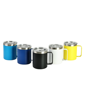 Tasse à café sous vide thermique avec poignée en acier inoxydable 304 à double paroi avec logo personnalisé - Product Image 5